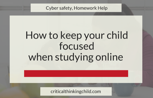 How to keep your child focused when studying online